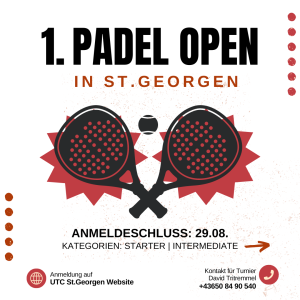 1. Padel Open in St. Georgen