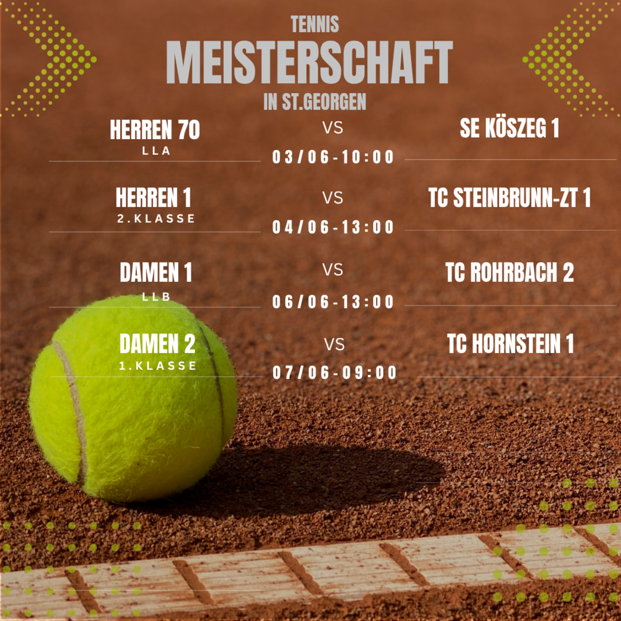 Runde 4 mit 4 Heimspielen